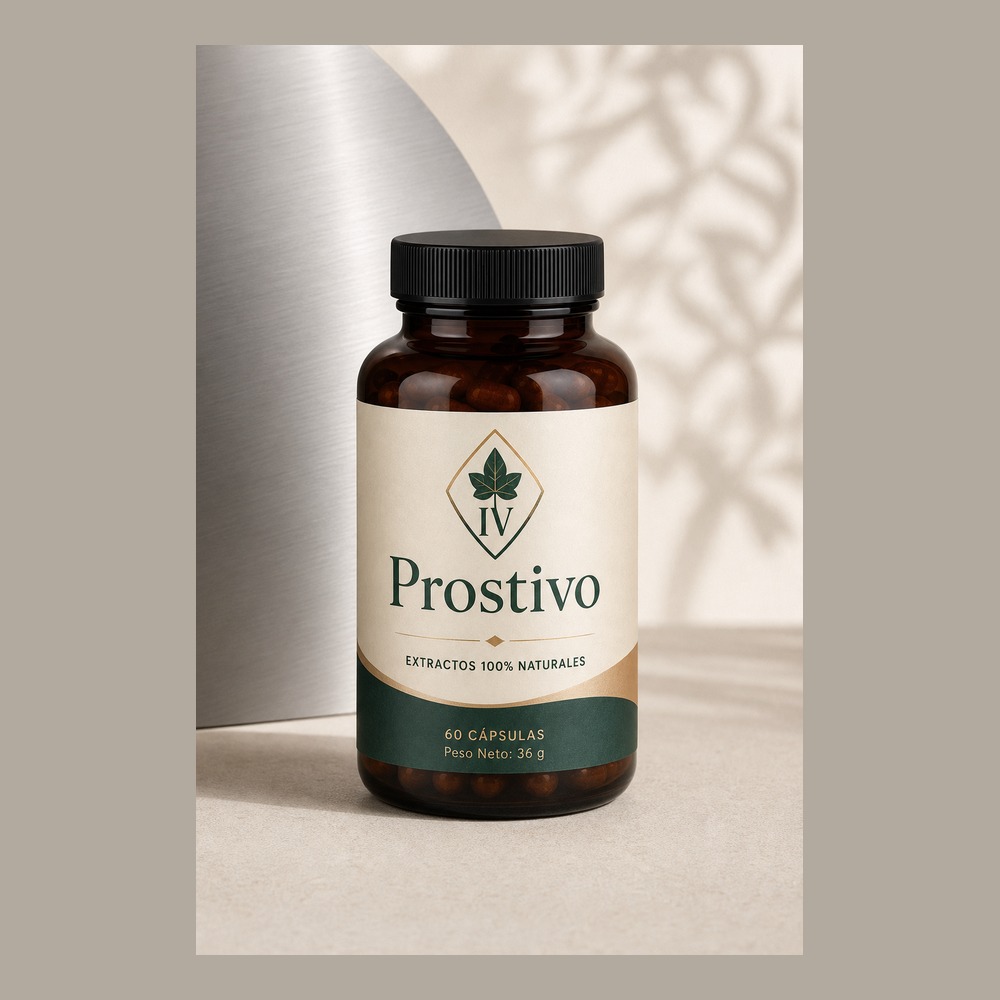 Envase de Prostivo con etiqueta legible